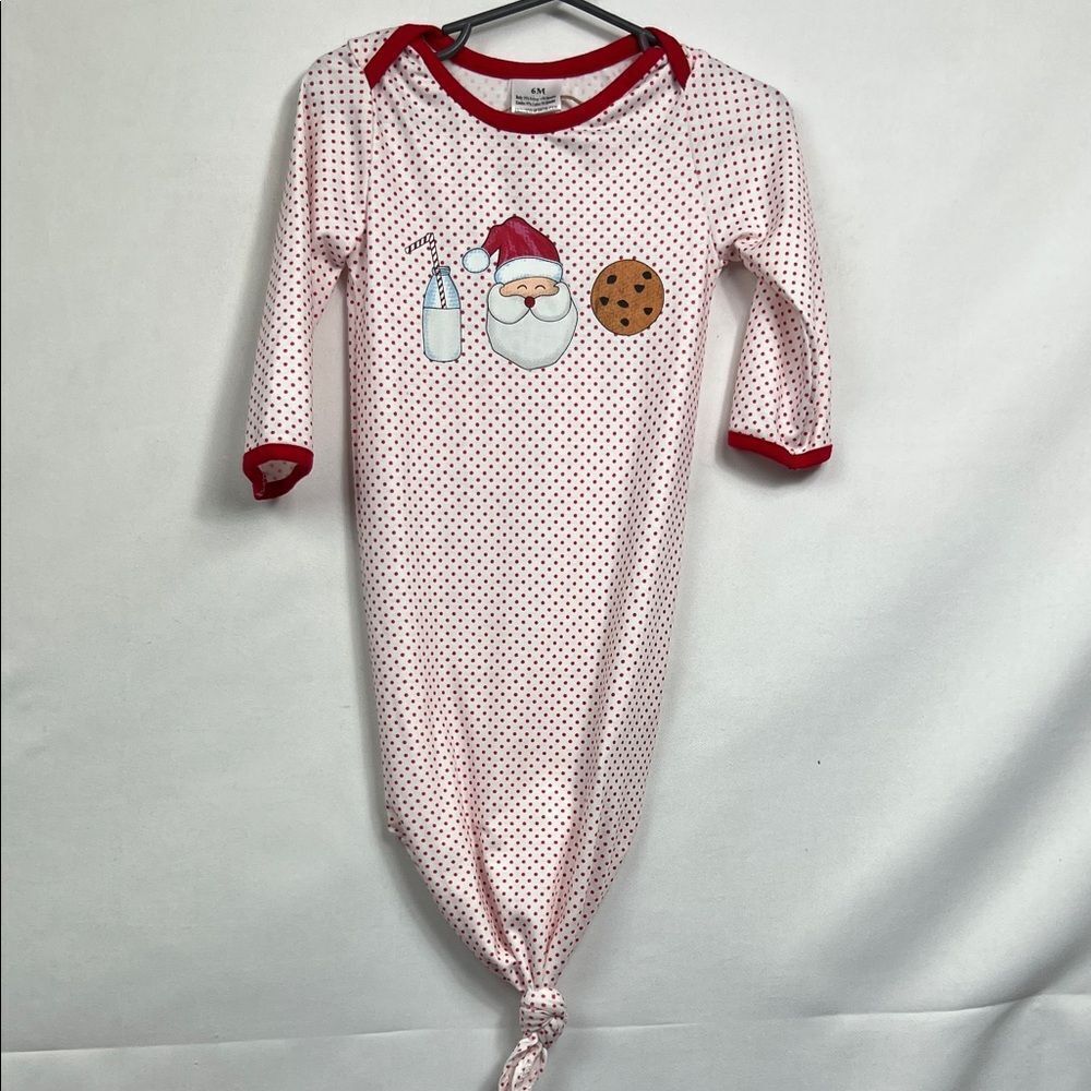 Boutique Red and white polka dot Santa Baby Sleeping bag size 6 months NWT